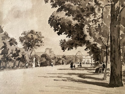 Beau dessin lavis encre - beau,