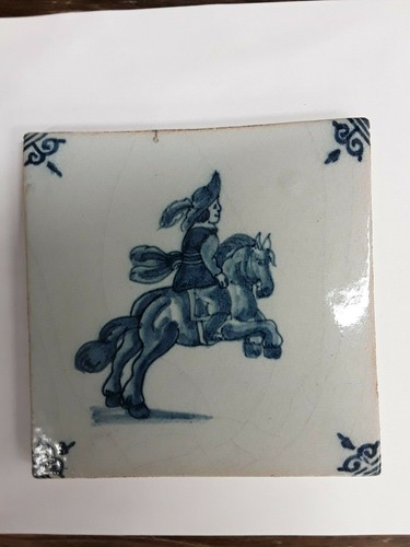 Ancien carreau faience - ancien, de