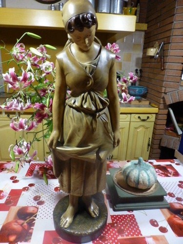 75cm superbe statue platre - ,