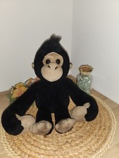 Doudou, Peluche Singe Noir, Nicotoy, Comme Neuf,  B1