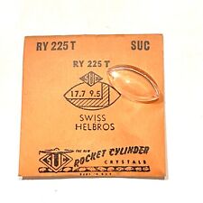 Verre montre SUC RY 225T - SWISS HELBROS - 17,7x9,5 [NOS] (Watch crystal)