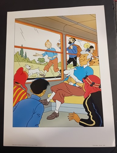 Tintin affiche moor - tintin,