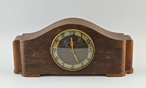 Horloge cheminée bois - horloge,