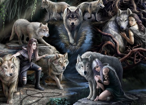 Puzzle loups anne stokes 1500 - anne,