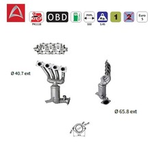 Catalyseur pour BMW Série 1 E81 E87 E88 BMW Série 3 E90  E91 E92 E93 - 1.6 2.0