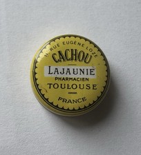BOITE ANCIENNE Echantillon boite publicitaire Cachou Lajaunie Miniature