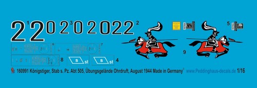 Peddinghaus decals 0991 - peddinghaus-decals, 1/16