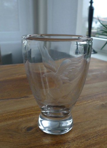 Vieux vase verre avec - vase, en