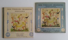 2 Livres Disques 45T Jean Adrien Mercier Nos vieilles Chansons Pathé