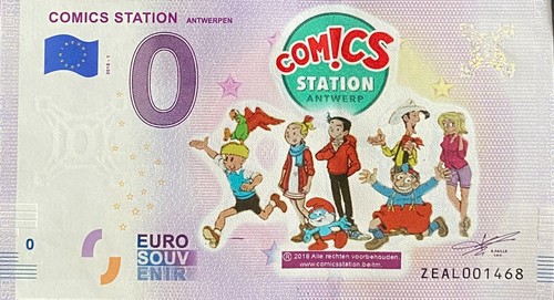 Billet euro comics station - 0,