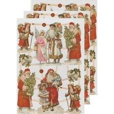 Chromo EF Décroupis Père Noël 7417 Decoupage Collage Carterie