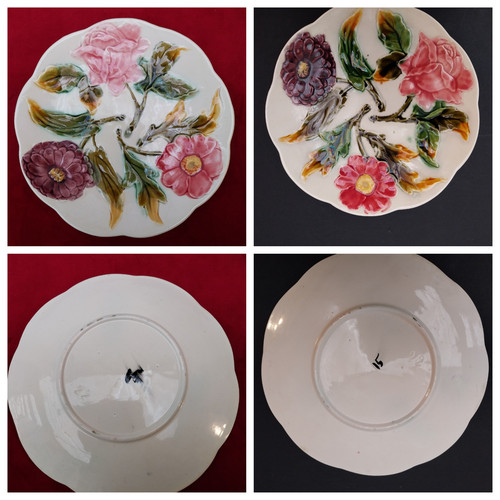 Assiettes barbotine - 2, en