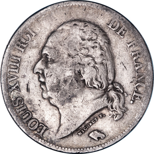 Francs louis xviii 1823 - louis,