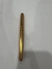 PARKER  75  , plaqué or grain d'orge. Plume Or 18 K