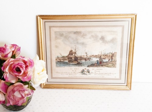 Gravure lithographie aquarelle