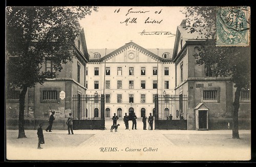 Cpa reims caserne - colbert,