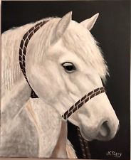 CHEVAL CAMARGUAIS  Tableau peinture Acrylique sur toile