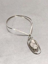 1970 COLLIER SCULPTURE FORME-LIBRE MODERNISTE SHABBY-CHIC Duval Brasseur