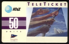 50U America's Cup (Français) Carte Téléphonique D'Occasion