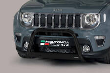 Pare Buffle Noir Protection Avant Pour Jeep Renegade Depuis 2018