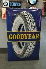 Plaque émaillée GOODYEAR pneus  - 65*40 cm - enamel sign emailschild