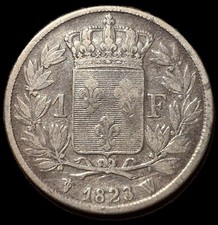 1 Franc Louis XVIII 1823 W