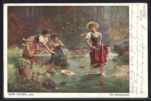 Carte postale artiste hans - carte, d'artiste