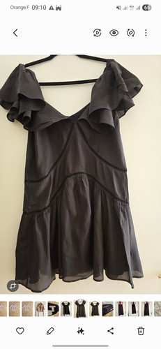 Robe noire été - noire, d'été