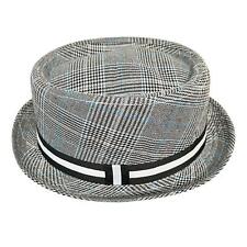 Grey Pork pie Hat with