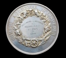 Médaille, Comice Agricole D'Issoudun 1866