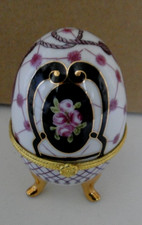 Oeuf boite porcelaine sur
