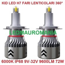 Set LED H7 Lenticulaire Phares 9V-36V 360° Slim Canbus Spécifique Voiture Haute