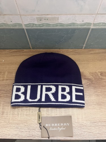 Bonnet burberry bleu marine - bonnet,