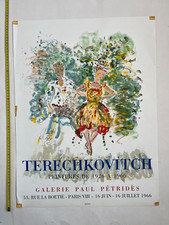 Terechkovitch Lithograph Mourlot 1966 vintage poster france