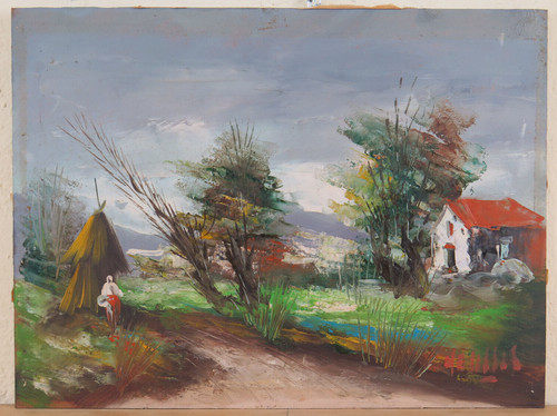 Tableau huile paysage - tableau, À