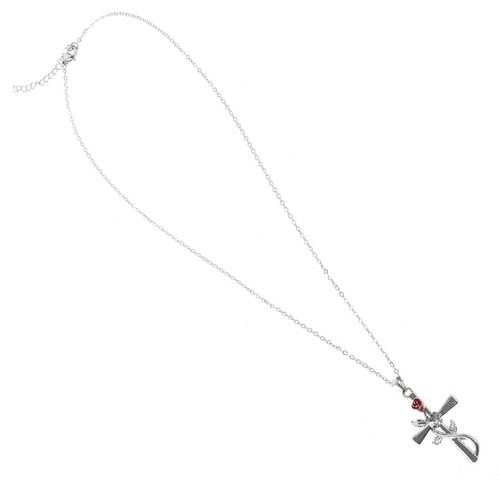Silver cross pendant collier - ,