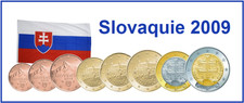 Série 8 pièces Euros Slovaquie 2009