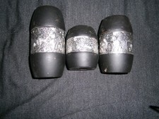 lot de 3 pots de décoration