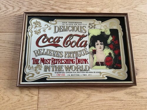 Miroir sérigraphié coca - coca, cola