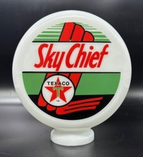 TEXACO SKY CHIEF 8" Milk Glass