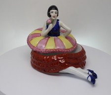 Boite Bijoux Figurine Poudrier Baigneuse Pin-up Sexy Style Art Deco-allemand Sty