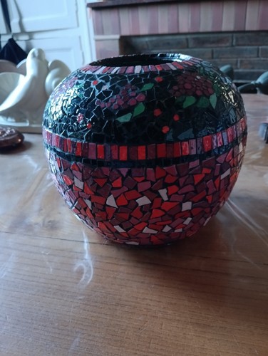 Vase boule céramique xxème - vase,