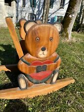 Fauteuil à bascule art populaire enfant