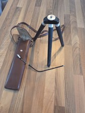Trepied ancien de voyages pour appareil photo HOUSSE CUIR