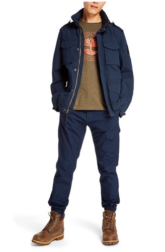 Veste capuche bleu - veste, à
