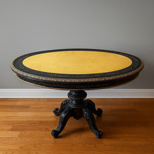 Gueridon / table a jeux style "Boulle" époque napoléon III