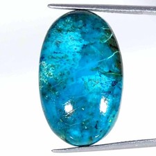 23.10Cts Naturel Shattuckite Ovale Ample Pierre Précieuse pour Bijoux Création