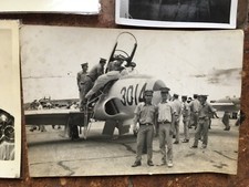 ww2 ancienne photo avion de chasse furtif T33 Guerre du Vietnam après 1957