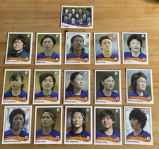 Panini Women wc 2011 Germany - JAPAN TEAM - 16 Stickers TBE+