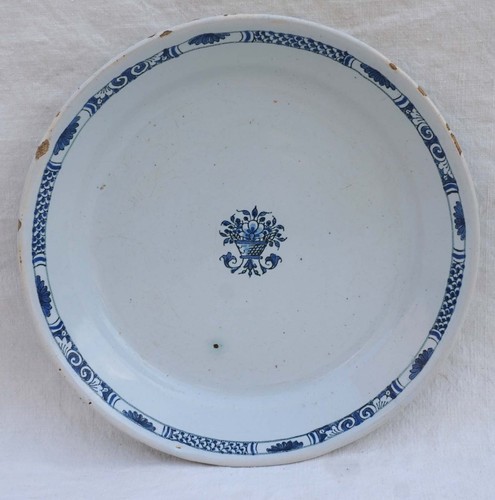 Assiette panier fleuri - assiette,